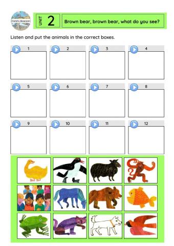 Brown bear, brown bear, what do you see?