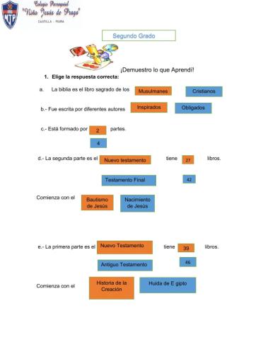 ¡Demuestro lo que Aprendí!