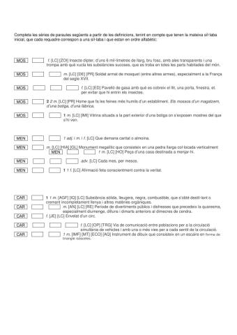 Joc definicions i síl·labes
