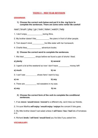 Revision 1 - 3 TEENS 4