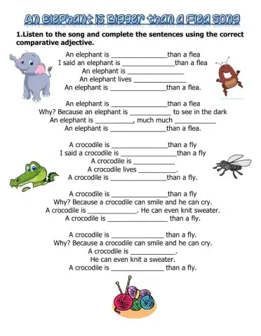 An elephant is bigger than flea