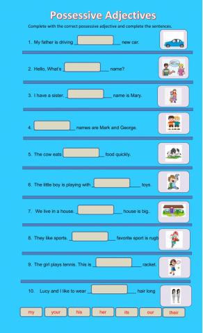 Possessive Adjectives