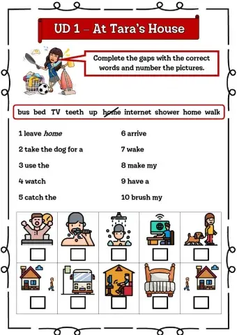 At Tara's House - 5º UD 1 Ficha 2