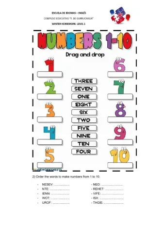 Winter homework: numbers and weather