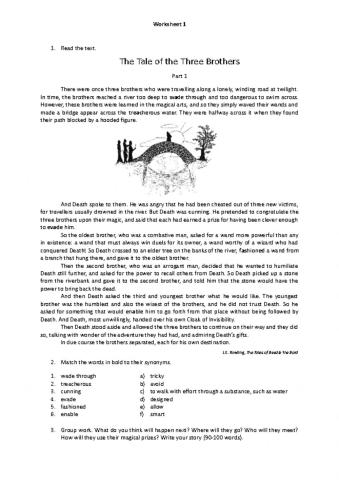 The Tale of the Three Brothers - Harry Potter