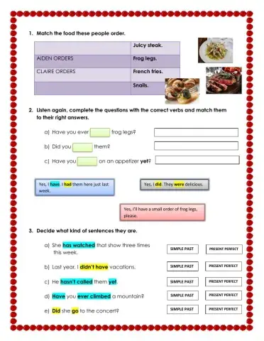 Present perfect and Simple past