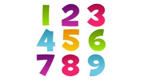 Números para aprender 1-9