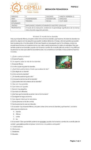 Comprensión lectora