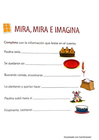 LA GALLINA PAULINA Y EL GRANO DE TRIGO.