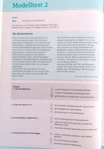 Lesenverstehen B1 Teil 2