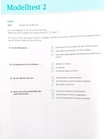 Leseneverstehen B1 Teil 5