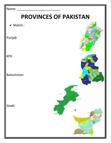Provinces Of Pakistan