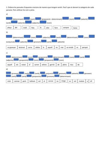 Categories gramaticals