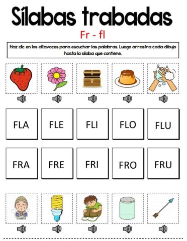 Sílabas trabadas Fl-Fr -16 de Julio