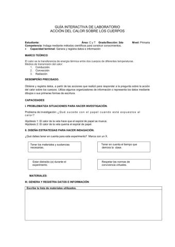 Acción del calor sobre los cuerpos