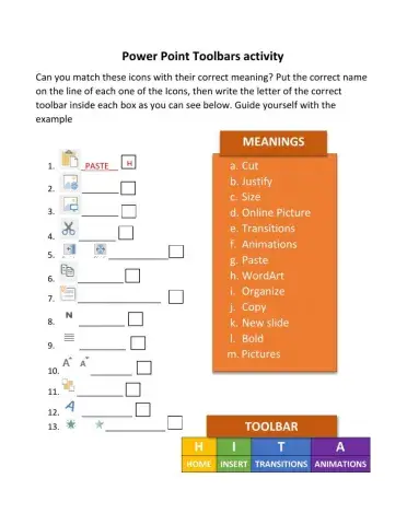 Power  point toolbars