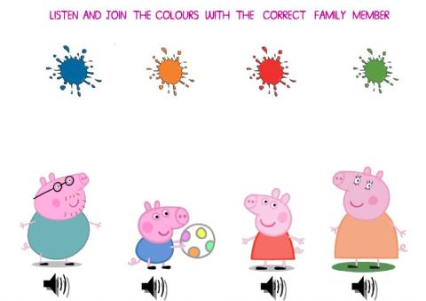 Peppa-s family and colours