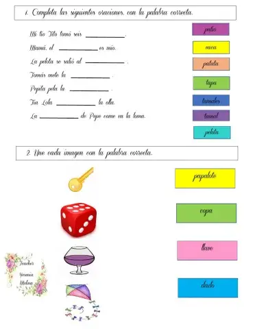 Formación de oraciones