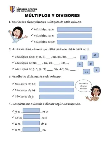 Multiplos y divisores