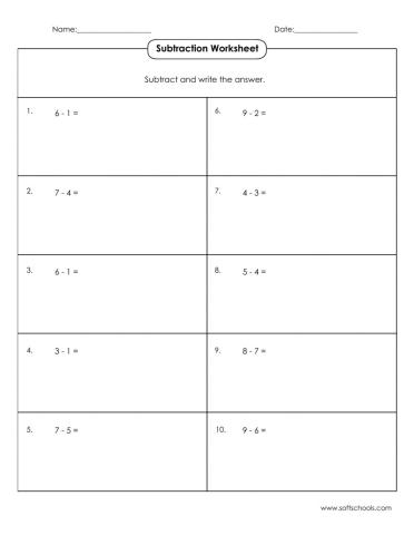 Math worksheet