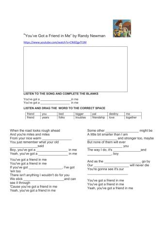 You've got a friend in me