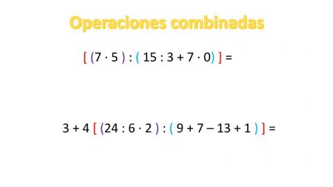 Operaciones combinadas con paréntesis