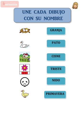 Nombre dibujo patito feo