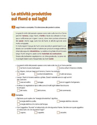 Attività dell'uomo su  laghi e fiumi