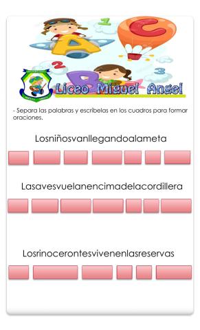 Segmentación de palabras