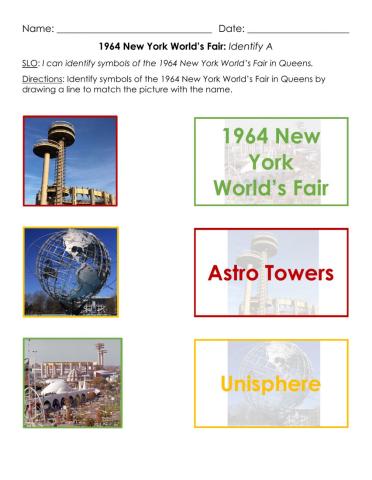 New York World’s Fair: Identify A