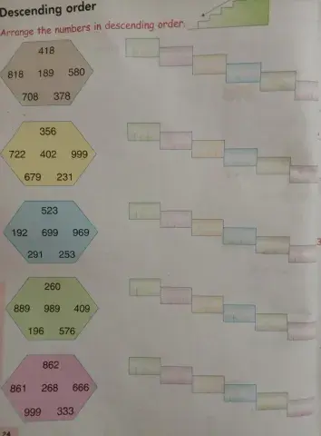 Descending order 3-digits