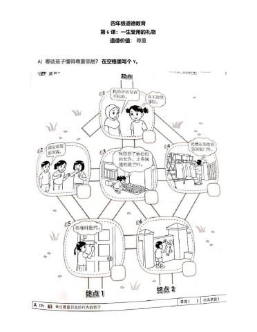 四年级道德教育（一生受用的礼物）