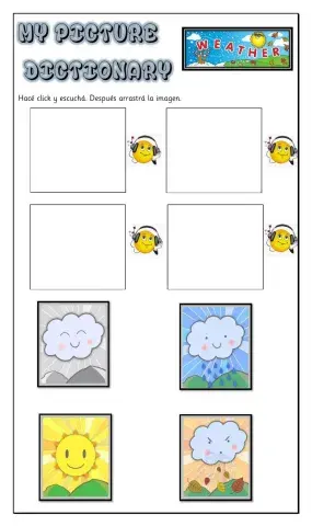 Picture Dictionary-WEATHER-K4