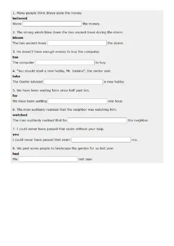 Ke Word Transformations 1 (B2)