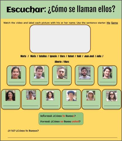 ¿Cómo se llaman ellos?
