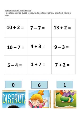 Rompecabezas de cálculos