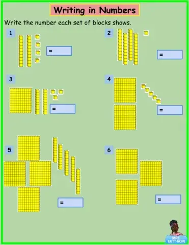 Representing Numbers Using Base 10 Blocks