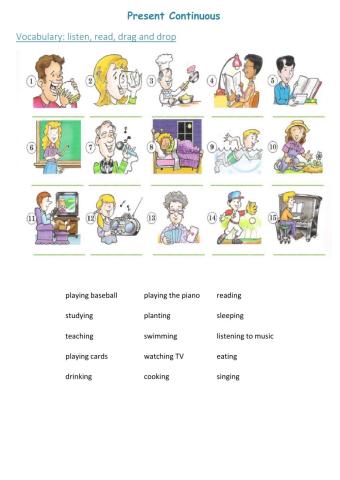 Present continuous 1