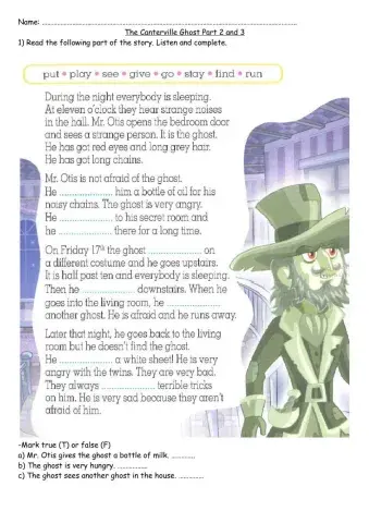 The canterville ghost part2 and 3