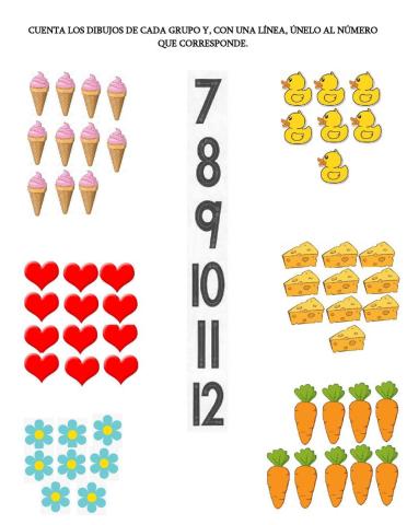 Relacion numero cantidad