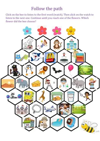 Game follow the path - Revision bright ideas 2