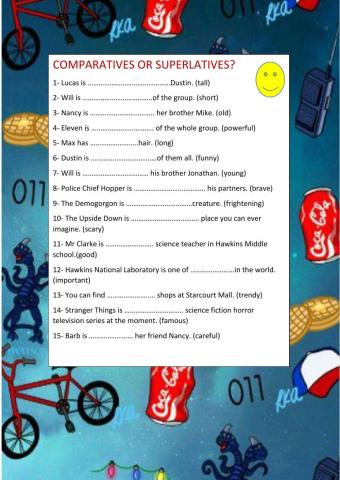 Comparative and superlative