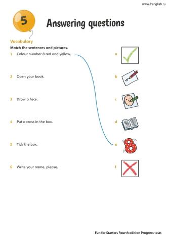 Fun for Starters - Answering Questions 2