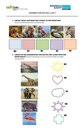 Listening task WILD ANIMALS