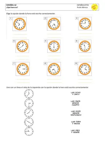 ¿Qué hora es?
