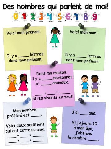 Des nombres qui parlent de moi