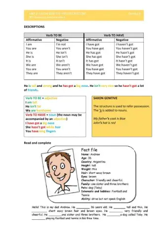 Unit2.002 descriptions