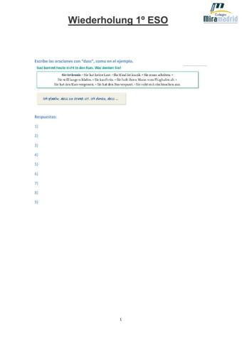 Oraciones con -dass-