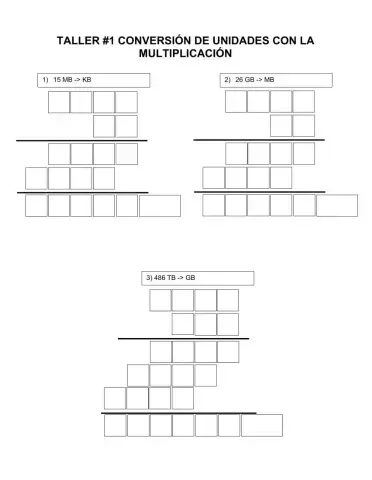 Taller 1 Conversion de Unidades