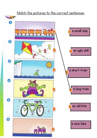 Unit 2: Let's Play ( ADJECTIVES)READ & MATCH